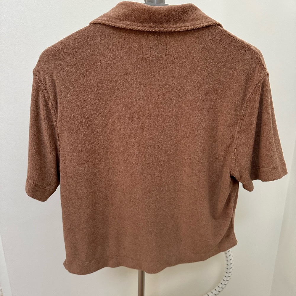 Soft Knit A&F Collection button up - Picture 3 of 7